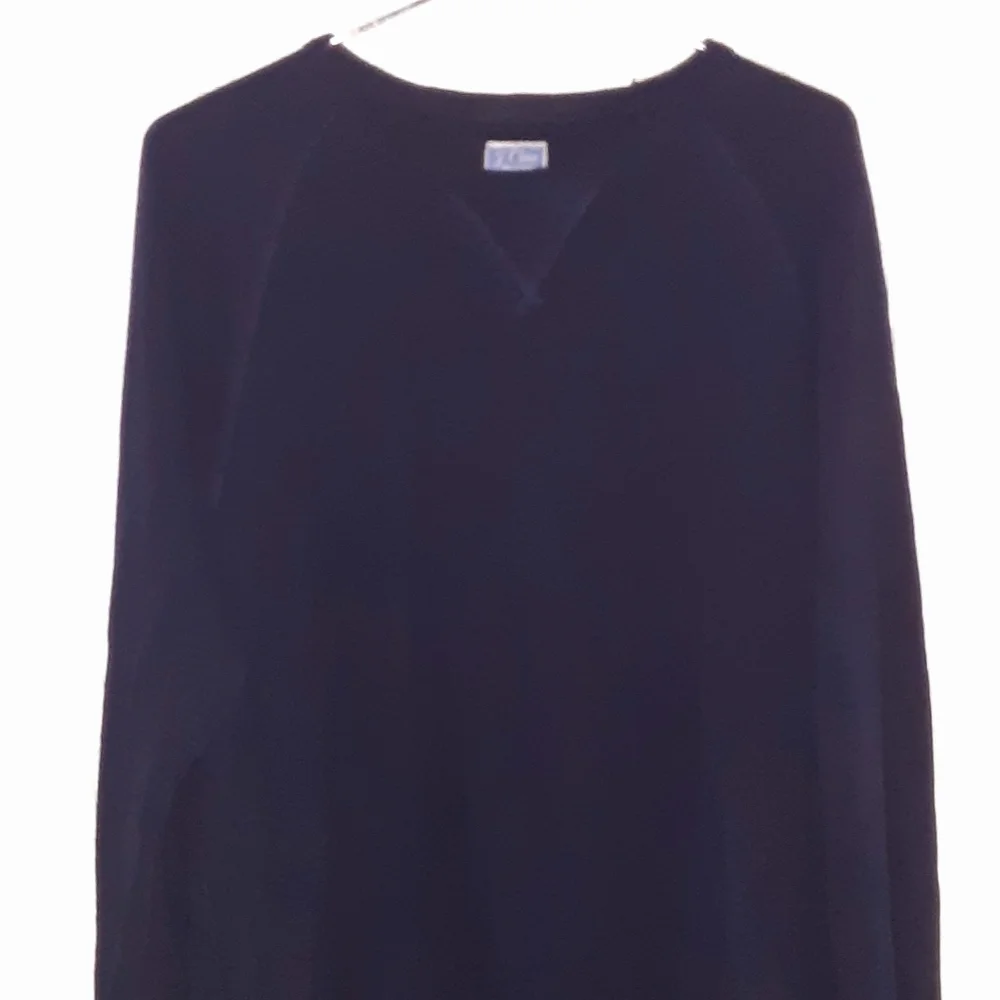 J. Crew Vintage Fleece Navy Pullover Sweater Large
